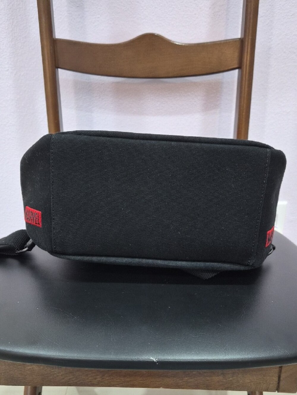 Marvel Loungefly Canvas Backpack with Logo Pattern - Picture 5 of 6